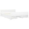 vidaXL Bed Frame without Mattress White Solid Wood Pine 160x200 cm