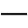 vidaXL Wall Shelves 4 pcs Black 60x9x3 cm