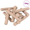 vidaXL Wooden Dowels 24000 pcs Brown Solid wood