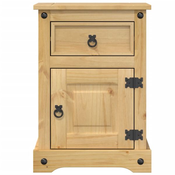 vidaXL Bedside Cabinet Corona 45x35x64 cm Solid Wood Pine