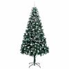 vidaXL Artificial Christmas Tree with 300 LEDs with Stand Green 240 cm