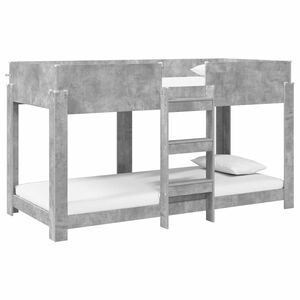 vidaXL Bunk Bed for Kids Concrete Grey 100 x 200 cm Engineered Wood