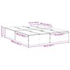 vidaXL Bed Frame with Storage Sonoma oak 150 x 200 cm Engineered wood