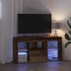 vidaXL Corner LED TV Cabinet Old Wood 100 x 40 x 50 cm Engineered Wood