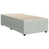 vidaXL Bed Frame without Mattress Light Grey 90x190 cm Single Velvet
