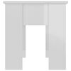 vidaXL Coffee Table High Gloss White 101x49x52 cm Engineered Wood