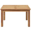vidaXL Coffee Table Brown 60 x 60 x 36 cm Solid Teak Wood