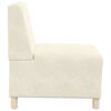 vidaXL Modular Sofa Unit Armless 2 pcs Cream 55 x 74 x 82 cm Velvet