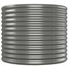 vidaXL Garden Raised Bed Powder-coated Steel 620x80x68 cm Grey