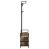 vidaXL Coat Rack Smoked Oak 95 x 34 x 184 cm Engineered wood