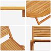 vidaXL Garden Dining Set Folding 5 pcs Brown Solid acacia wood