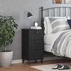 vidaXL Bedside Cabinet VIKEN Black Engineered Wood