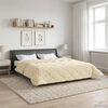 vidaXL Summer Duvet Cream 220 x 240 cm Microfiber and Teddy fleece