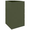 vidaXL Corner Planter Olive green 30 x 30 x 50 cm Steel
