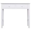 vidaXL Console Table White 90x30x77 cm Wood
