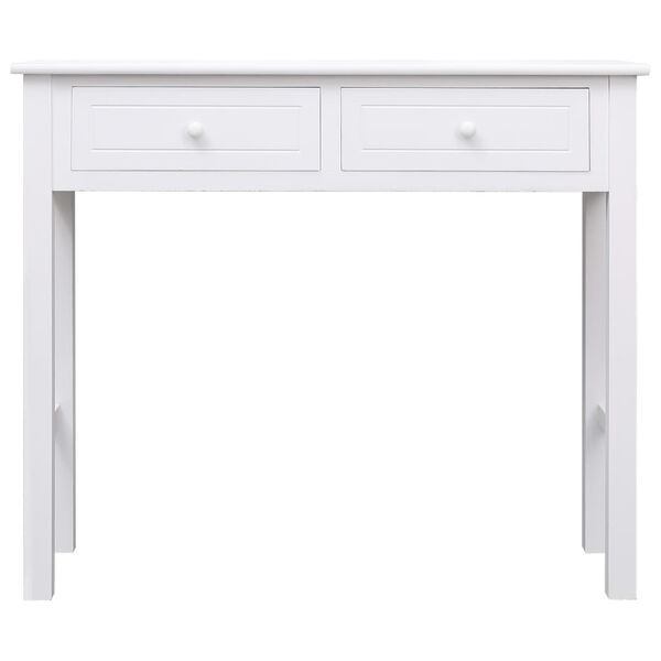 vidaXL Console Table White 90x30x77 cm Wood