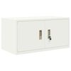 vidaXL Storage Cabinet White 80 x 40 x 40 cm Steel