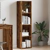 vidaXL Book Cabinet Old Wood 36x30x143 cm Engineered Wood