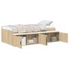 vidaXL Bed Frame with Drawer Sonoma Oak 100 x 200 cm Engineered Wood