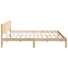vidaXL Bed Frame Brown 200 x 200 cm Solid Pine wood