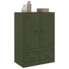 vidaXL Highboard Olive Green 67x39x95 cm Steel