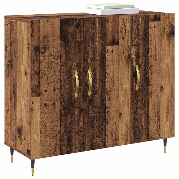 vidaXL Sideboard Old Wood 90 x 34 x 80 cm Engineered Wood