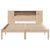 vidaXL Bookcase Bed without Mattress 135x190 cm Double Solid Wood Pine
