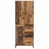 vidaXL Highboard Old Wood 69.5 x 34 x 180 cm Engineered Wood
