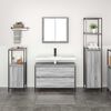 vidaXL Bathroom Furniture Set 3 pcs Grey Sonoma Engineered Wood