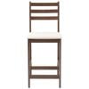 vidaXL Dining Chairs 2 pcs Light Brown 40 x 47.5 x 99.5 cm