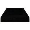 vidaXL Floating Wall Shelves 4 pcs High Gloss Black 50x23x3.8 cm MDF