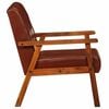 vidaXL Armchair Brown Real Leather
