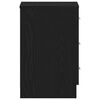 vidaXL Bedside Cabinet Black Oak 38x35x55 cm Engineered Wood