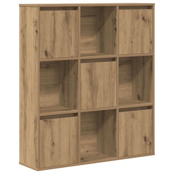 vidaXL Bookcase Artisan Oak 89x24x101.5 cm Engineered Wood