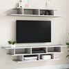 vidaXL TV Wall Units Concrete Grey Engineered Wood