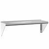 vidaXL Wall Shelf 100x30x31 cm Silver Stainless Steel