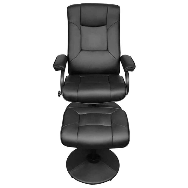 vidaXL Recliner Chair Black 66.5 x 75 x 99 cm Faux leather