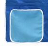 vidaXL Kids'Loft Bed Frame with Curtains White and Blue 79.5 x 200 cm