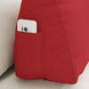 vidaXL Back Pillow Red 60 x 20 x 50 cm Fabric