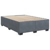 vidaXL Box Spring Bed with Mattress Dark Grey 140x190 cm Velvet