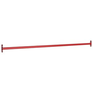 vidaXL Turning Bar | Red | Powder-coated steel | 125 cm long