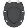 vidaXL Toilet Seat Anthracite 47 x 37.5 x 3.8 cm Duroplast