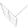 vidaXL Walk-in Shower Wall Silver 140x195 cm Clear ESG Glass