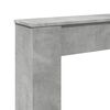 vidaXL Fireplace Surround Concrete Grey 100x20x100 cm Engineered Wood