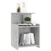 vidaXL Bed Cabinet Concrete Grey 40x35x60 cm Engineered Wood