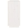 vidaXL Sideboard White 110x34x75 cm Solid Wood Pine