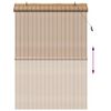 vidaXL Roller Blind with Curtains Manual Nature 150 x 220 cm Bamboo