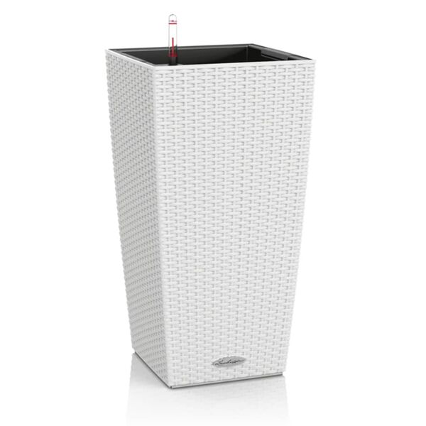 LECHUZA Planter CUBICO Cottage 30 ALL-IN-ONE White