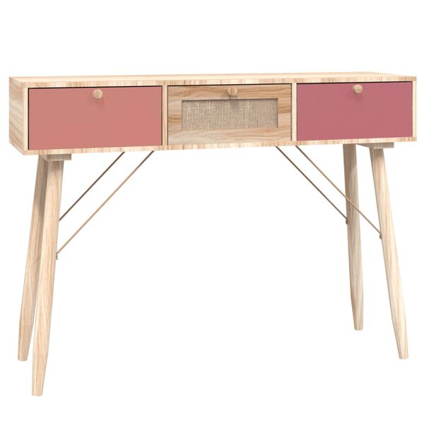vidaXL Console Table with Drawers 105x30x75 cm Engineered Wood