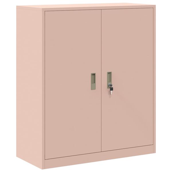 vidaXL Storage Cabinet Pink 90 x 40 x 105 cm Steel